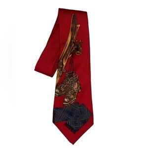 VNTG POLO RALPH LAUREN Handmade Luxury 100% WOOL Challis Men's Necktie USA 55”